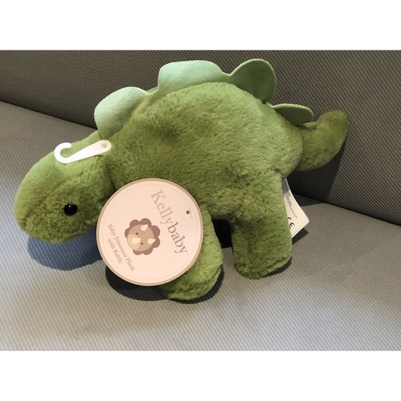 KellyBaby Kelly Baby Green Dinosaur Plush Infant Toy Stuffed Animal NWT RARE - Picture 1 of 8